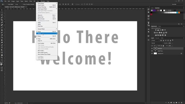 [Photoshop] - Smart Guides & Snap Settings смотреть онлайн
