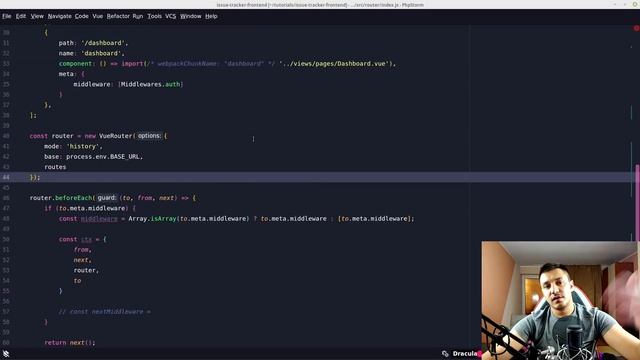Laravel Vue SPA Issue Tracker part 4: vue router middlewares смотреть онлайн
