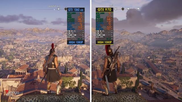 Assassin's Creed Odyssey | GTX970 Vs GTX1060 | أساسنز كريد أوديسي смотреть онлайн