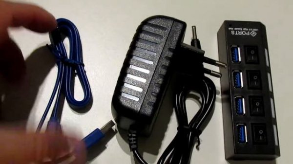 GEMBIRD USB hub 4-port USB 3.0 USB unboxing, review. Hub for Android developers