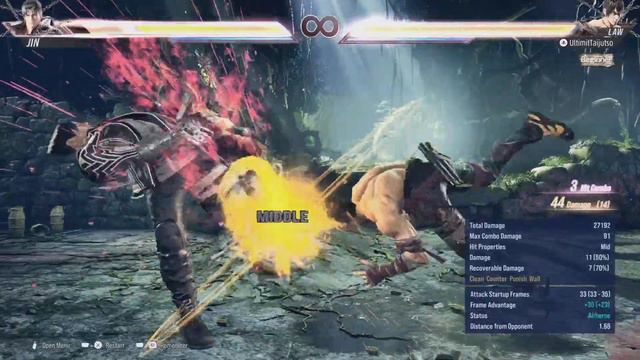 Tekken 8 law (Ultimit Taijutso) Better Wall Carry and Combo Breakdown смотреть онлайн