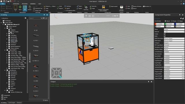KUKA.Sim Tutorial - How to connect components with the Plug and Play function (PnP) смотреть онлайн