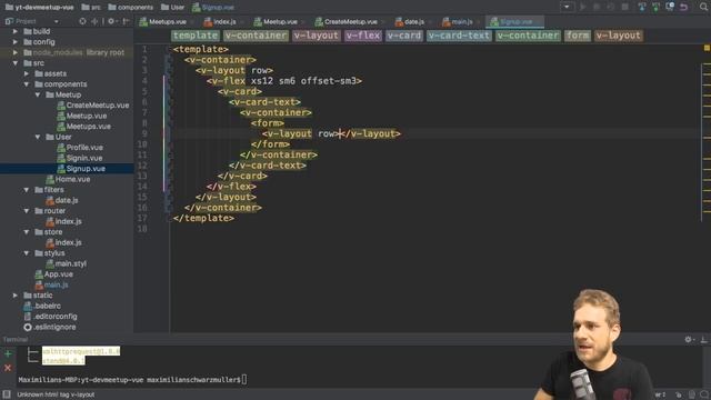A Signup View & Form | Vue.js + Vuetify + Firebase FULL PROJECT смотреть онлайн