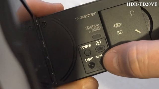 Sony HDR-TD20VE Unpacking смотреть онлайн