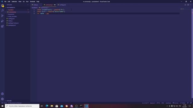 discord.js | OSA #2 Command handler + ping komento | Kuinka koodata discord botti? смотреть онлайн