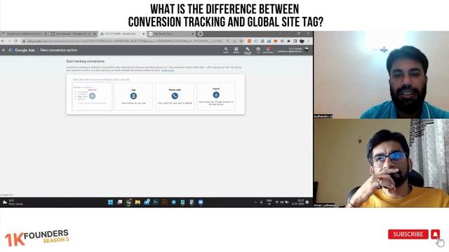 What is the difference between Conversion Tracking and Global Site tag | 1K Founders | Season 2 смотреть онлайн