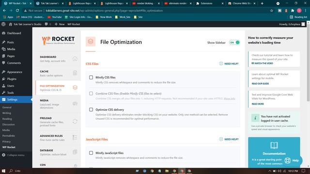 How to Solve "Eliminate render-blocking resources " by Wp-Rocket in WordPress of a Blog Site смотреть онлайн