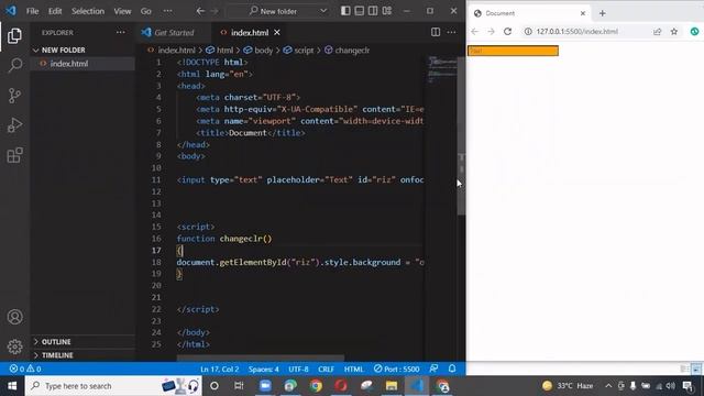 onfocus onblur input background color change javascript | with source code смотреть онлайн