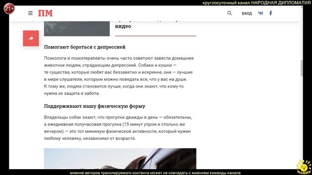 Как нас лечат домашние животные: 9 способов