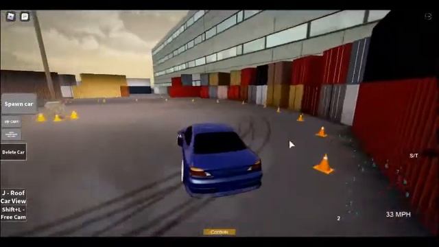 Drift на Nissan Silvia S15 в Roblox в режиме Project Drift Zone смотреть онлайн