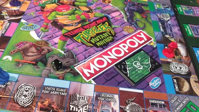 Teenage Mutant Ninja Turtles Mutant Mayhem Monopoly Board Game Part 2 смотреть онлайн