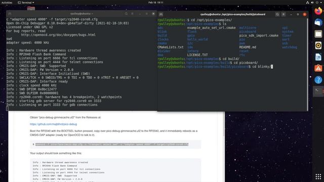 Debugging Raspberry PI Pico on Linux смотреть онлайн