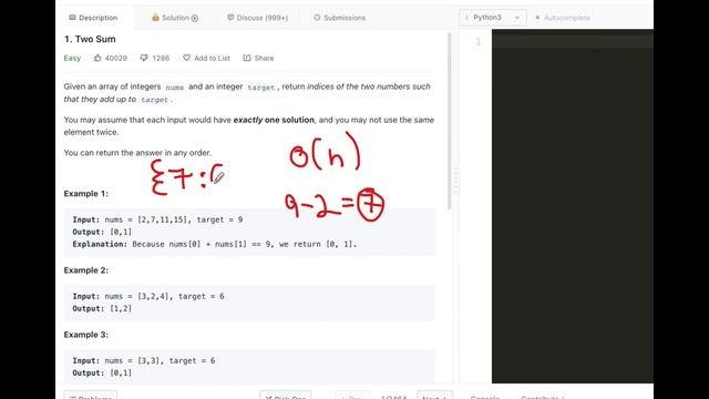 Two Sum - Leetcode 1 - HashMap - Python - Hebrew - ליטקוד בעברית смотреть онлайн