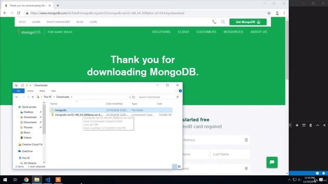 10.4 Installing MongoDB on Windows смотреть онлайн
