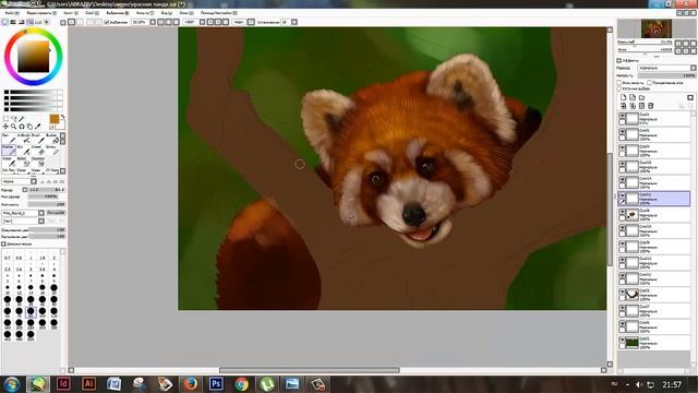 Speedpaint - red Panda (ES) смотреть онлайн