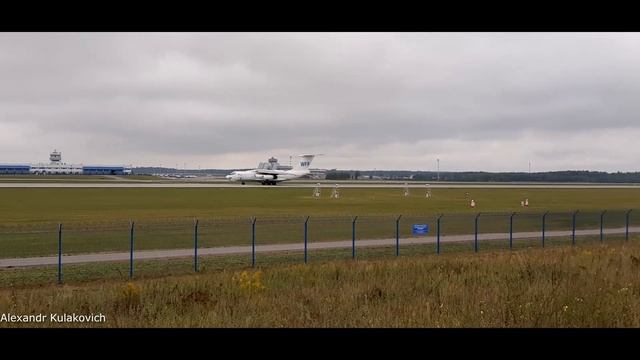 Ilyushin IL-76TD EW-395TH TransAviaExport Landing at the Minsk MSQ/UMMS смотреть онлайн