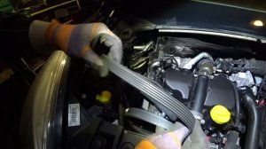 замена приводного ремня RENAULT SCENIC 3  , MEGANE 3
