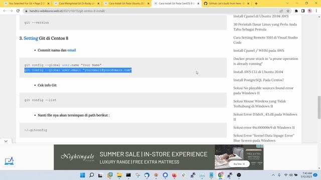 Cara Mudah Install Git Pada Linux | 2023 | Linux Indonesia смотреть онлайн