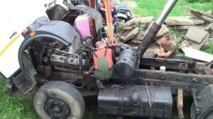 маз 551605.снятие коробки.