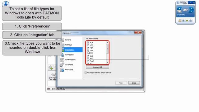 DAEMON Tools Lite: file associations howto смотреть онлайн