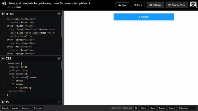 CSS Grid Layout Tutorial: grid-template shorthand property смотреть онлайн