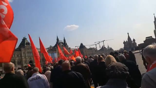 По пути к Мавзолею. 22.04.2019г. День рождение Ленина. смотреть онлайн