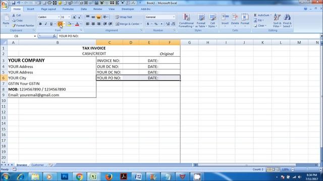 Simple GST Invoice format With advanced Excel Formulas for automation – Microsoft Excel Tutorial смотреть онлайн