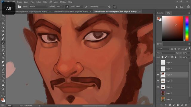 Half-Elf Bard - Speed draw смотреть онлайн