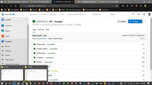 Présentation générale de Visual Studio 2019 - Partie 3 : VS + Git + Azure DevOps смотреть онлайн