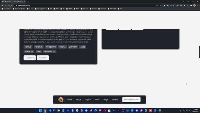Showcasing My Next.js 13 Portfolio with TypeScript, Tailwind CSS, and Framer Motion смотреть онлайн