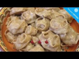 Тесто для домашних узбекских мантов + манты из него. Оторваться невозможно!