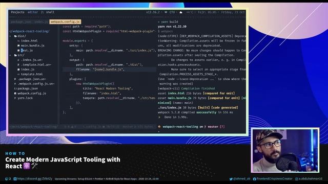 Create Modern JavaScript Tooling with React #4 - Setting up CleanWebpackPlugin смотреть онлайн
