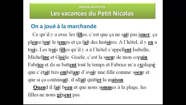 Уроки французского #8 Учимся читать Le petit Nicolas смотреть онлайн
