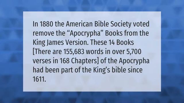 Are there 66 or 73 books in the Bible? смотреть онлайн