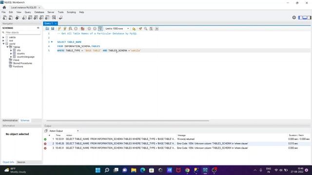 How to List All Tables in MySQL Database смотреть онлайн