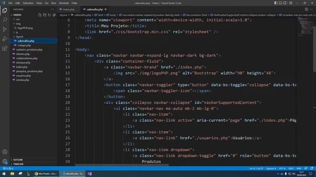 #09 PHP Básico Include cabeçalho e rodapé dinâmicos смотреть онлайн