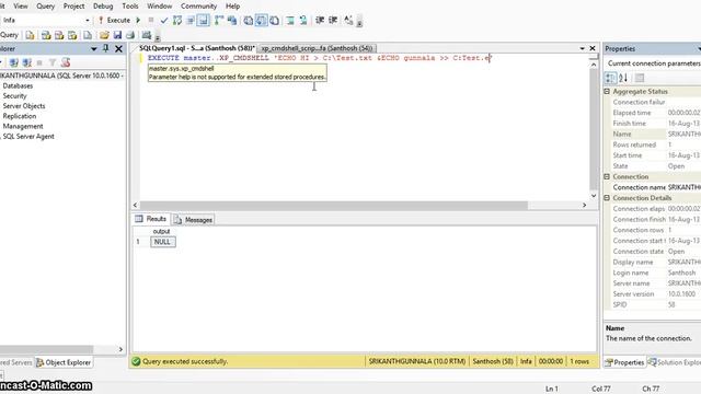 xp_cmdshell in sql server смотреть онлайн
