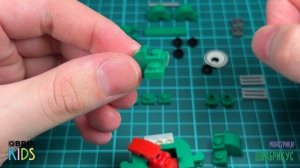 Собираем монстрика Швабрикус из конструктора QBRIX KIDS