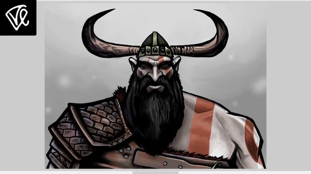 Kratos the Viking - SPEEDPAINT / Кратос Викинг - Процесс Рисования смотреть онлайн