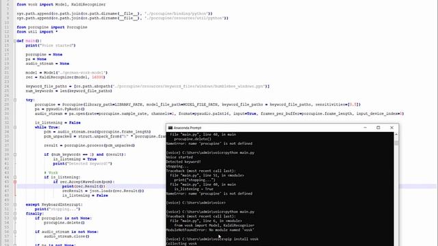 Sprachassistent in Python - Spracherkennung mit vosk (02) смотреть онлайн