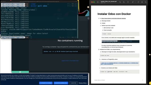 Instalación de Odoo con Docker - @adriantxupisi смотреть онлайн
