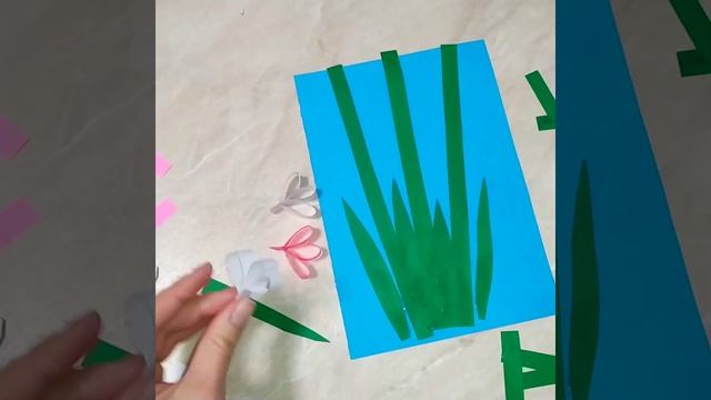 Объемная 3D открытка. Объемные подснежники. смотреть онлайн