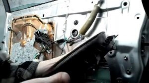 Как снять заменить стекло передней двери TOYOTA CAMRY USA(13-)demontaz zamiana szyby drzwi przod