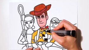 TOY STORY 4  DRAWING AND COLORING FOR KIDS