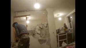 Демонтаж межкомнатной перегородки за 2 минуты