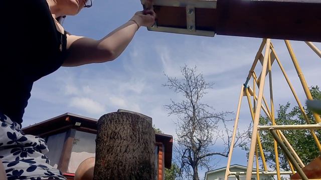 день рождение Евсюши / доделываем качель на даче смотреть онлайн