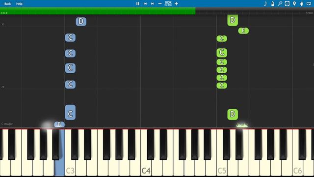 Top Wing Theme Song - EASY Piano Tutorial смотреть онлайн