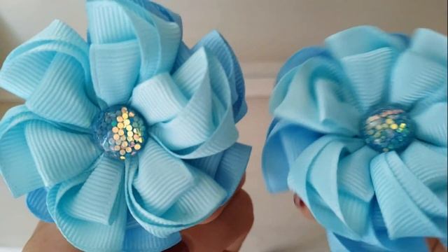 Обзор моих осенних работ.  Канзаши. А вам нравятся мои работы?  Бантики из атласных и репсовых лент