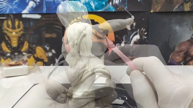 Kitana Mortal Kombat как слепить фигурку Китана