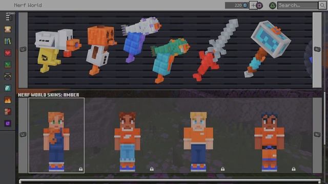 All 4 Official Minecraft x Nerf World Skins + Weapons Free DLC смотреть онлайн